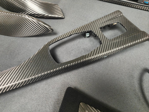 WRAPPING SERVICE - BMW F8X M3 M4 PERFORMANCE STYLE INTERIOR TRIM SET - TEXTURED CARBON
