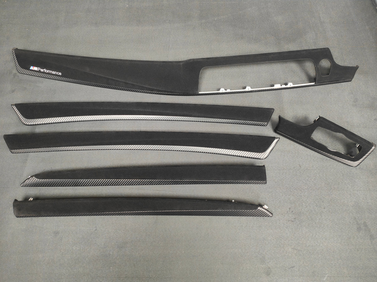 BMW F10 F11 M5 PERFORMANCE STYLE 3D BLACK CARBON INTERIOR TRIM SET