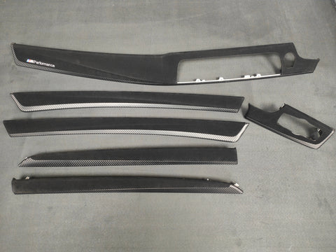 BMW F10 F11 M5 PERFORMANCE STYLE 3D BLACK CARBON INTERIOR TRIM SET