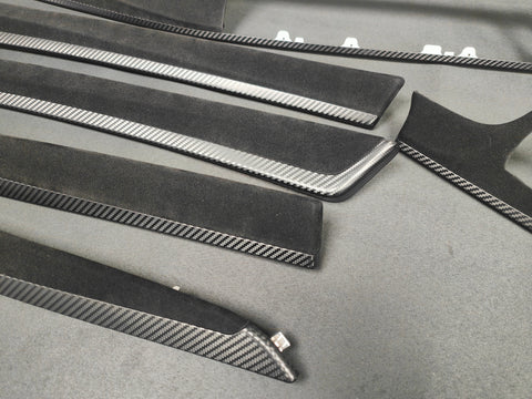 BMW F10 F11 M5 PERFORMANCE STYLE 3D BLACK CARBON INTERIOR TRIM SET