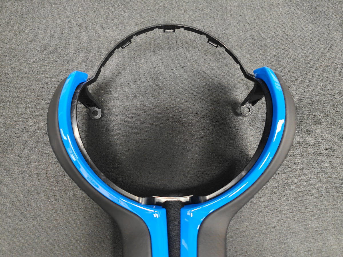 BMW F-SERIES ///M LEATHER / BLUE STEERING WHEEL TRIM - M2 M3 M4 M5 M6