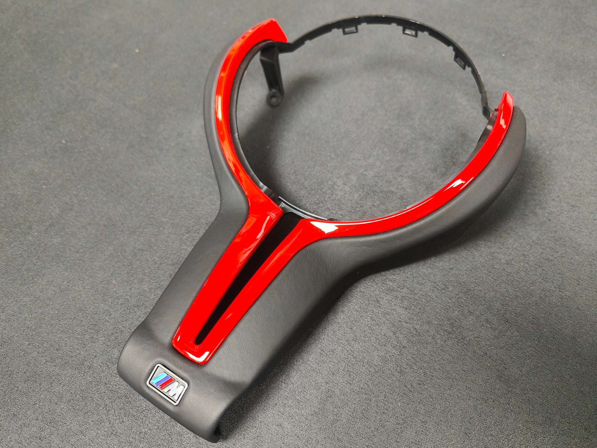 BMW F-SERIES ///M LEATHER / RED STEERING WHEEL TRIM - M2 M3 M4 M5 M6