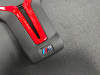 BMW F-SERIES ///M LEATHER / RED STEERING WHEEL TRIM - M2 M3 M4 M5 M6