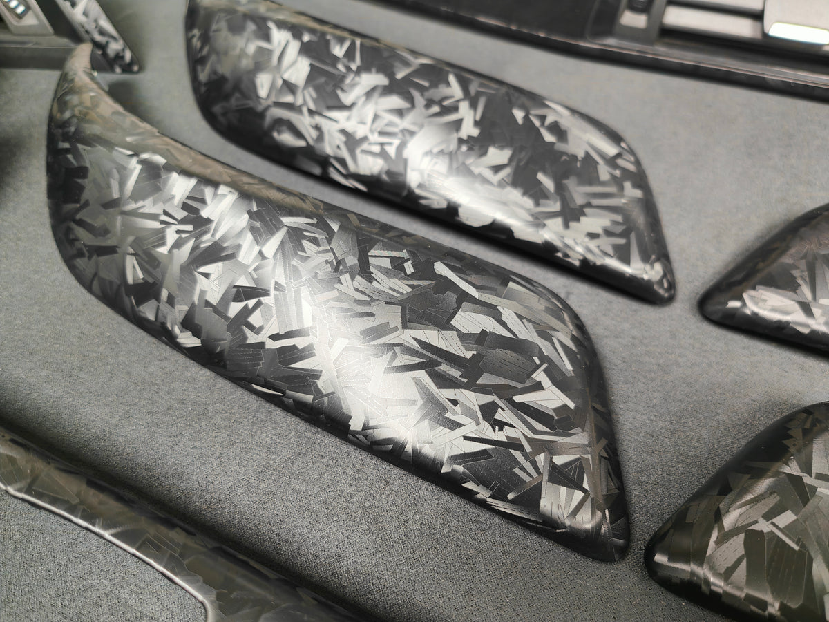 WRAPPING SERVICE - BMW F20 F21 F22 F23 LCI-2 CUSTOM INTERIOR TRIM SET - FORGED CARBON / ALCANTARA