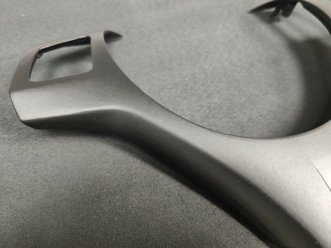 BMW E90 E92 E93 M3 - M-SPORT BLACK STEERING COVER TRIM - WRAPPING SERVICE
