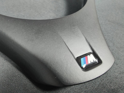 BMW E90 E92 E93 M3 - M-SPORT BLACK STEERING COVER TRIM - WRAPPING SERVICE