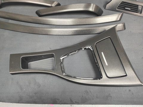BMW E90 / E91 BLACK BRUSHED ALUMINIUM INTERIOR TRIM SET