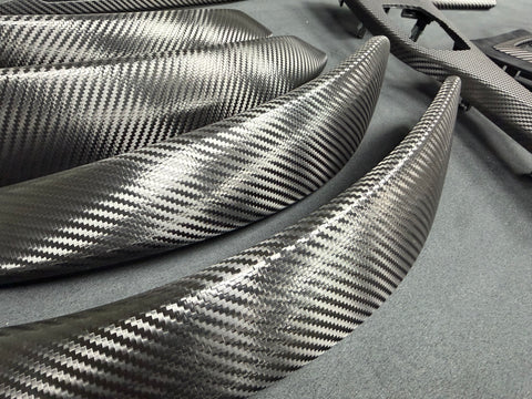BMW F30 F31 F36 F80 M3 - PERFORMANCE STYLE / DEEP TEXTURED GLOSSY CARBON INTERIOR TRIM SET (MTD-TEX)