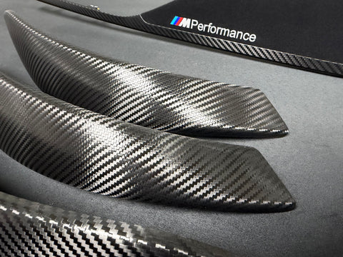 BMW F30 F31 F36 F80 M3 - PERFORMANCE STYLE / DEEP TEXTURED GLOSSY CARBON INTERIOR TRIM SET (MTD-TEX)