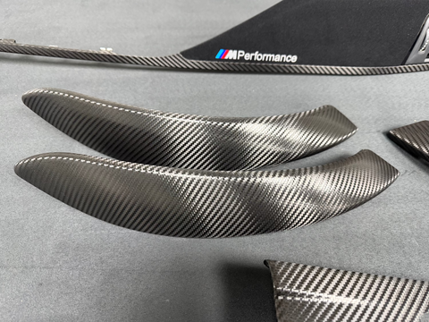 BMW F30 F31 F36 F80 M3 - PERFORMANCE STYLE / DEEP TEXTURED GLOSSY CARBON INTERIOR TRIM SET (MTD-TEX)
