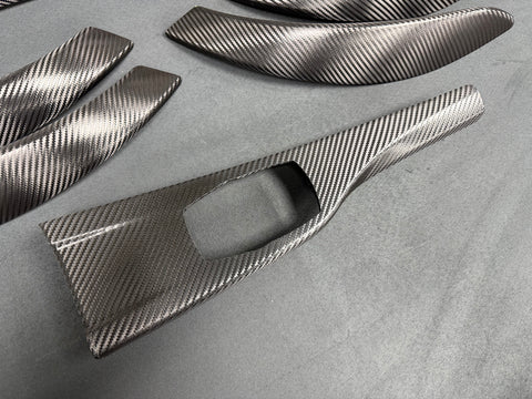 BMW F30 F31 F36 F80 M3 - PERFORMANCE STYLE / DEEP TEXTURED GLOSSY CARBON INTERIOR TRIM SET (MTD-TEX)