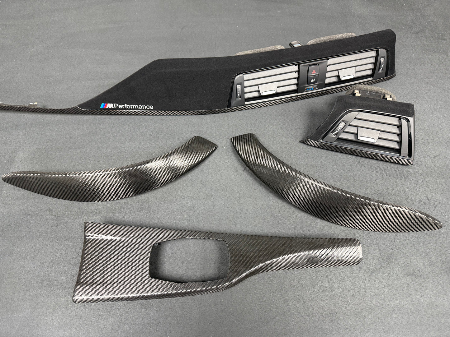 BMW F32 COUPE INTERIOR TRIM SET - PERFORMANCE STYLE / TEXTURED CARBON