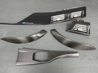 BMW F32 COUPE INTERIOR TRIM SET - PERFORMANCE STYLE / TEXTURED CARBON