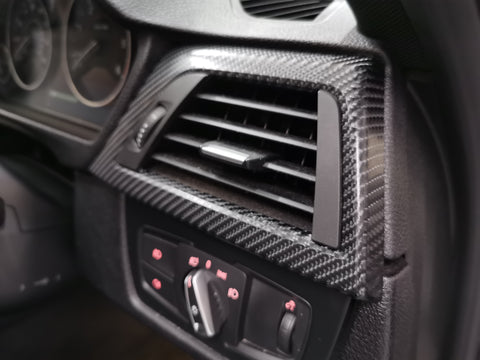 BMW F3X SE CUSTOM INTERIOR TRIM SET -  FULL BLACK 4D CARBON