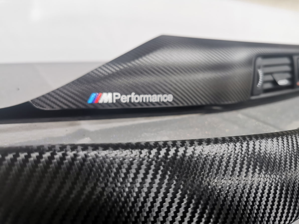 BMW F32 COUPE LCI INTERIOR TRIM SET - TEXTURED CARBON / GLOSS BLACK ACCENT