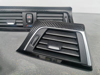BMW F32 COUPE LCI INTERIOR TRIM SET - TEXTURED CARBON / GLOSS BLACK ACCENT
