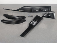 BMW F32 COUPE LCI INTERIOR TRIM SET - TEXTURED CARBON / GLOSS BLACK ACCENT