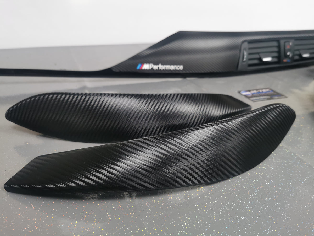 BMW F32 COUPE LCI INTERIOR TRIM SET - TEXTURED CARBON / GLOSS BLACK ACCENT