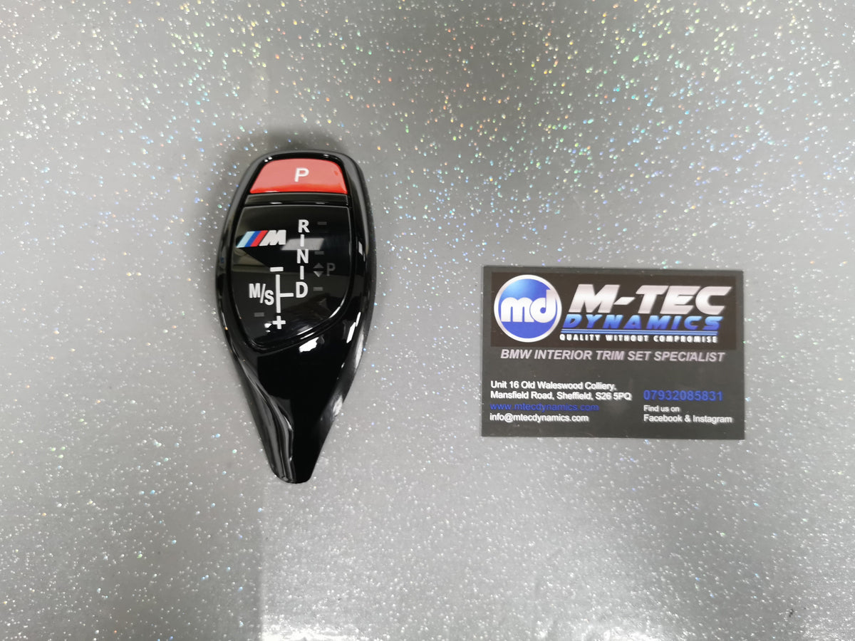 BMW F-SERIES RED P PARK GEAR SHIFTER INSERT BUTTON - 1/2/3/4/5 SERIES F1X F2X F3X F30 F32