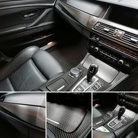 WRAPPING SERVICE - BMW F10 F11 INTERIOR TRIM SET - TEXTURED GLOSSY BLACK CARBON (MTD-TEX)