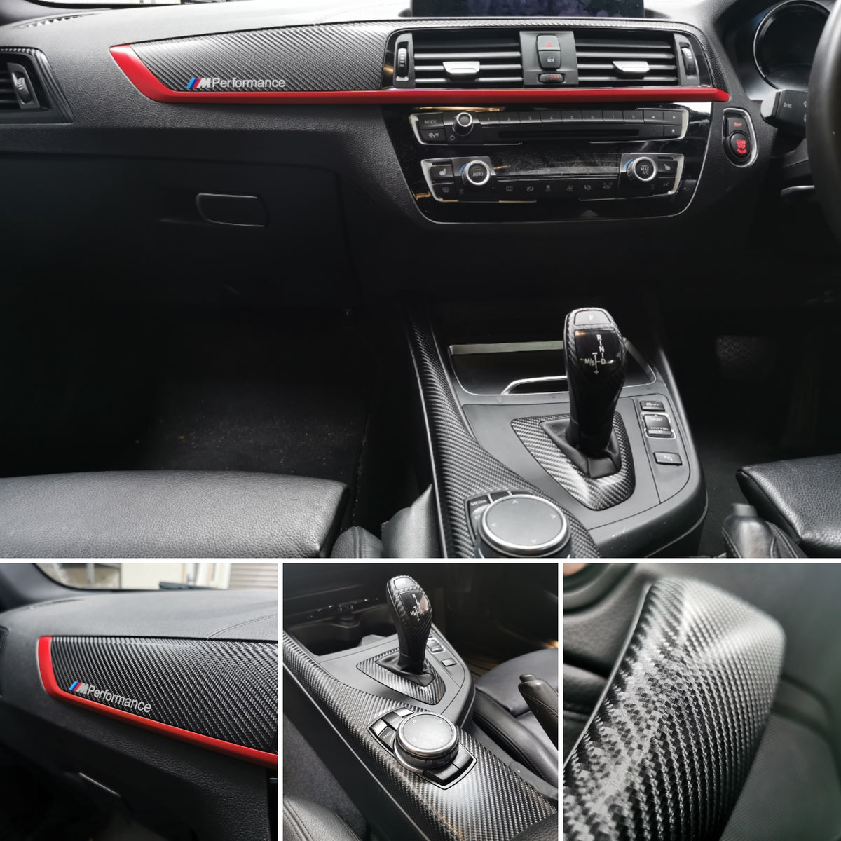 WRAPPING SERVICE - BMW F20 F21 F22 F23 LCI-2 CUSTOM INTERIOR TRIM SET - 4D CARBON / CUSTOM ACCENT TRIM