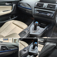 WRAPPING SERVICE - BMW F2X INTERIOR TRIM SET - TEXTURED CARBON / BLUE ACCENT - F20 F21 F22 F23