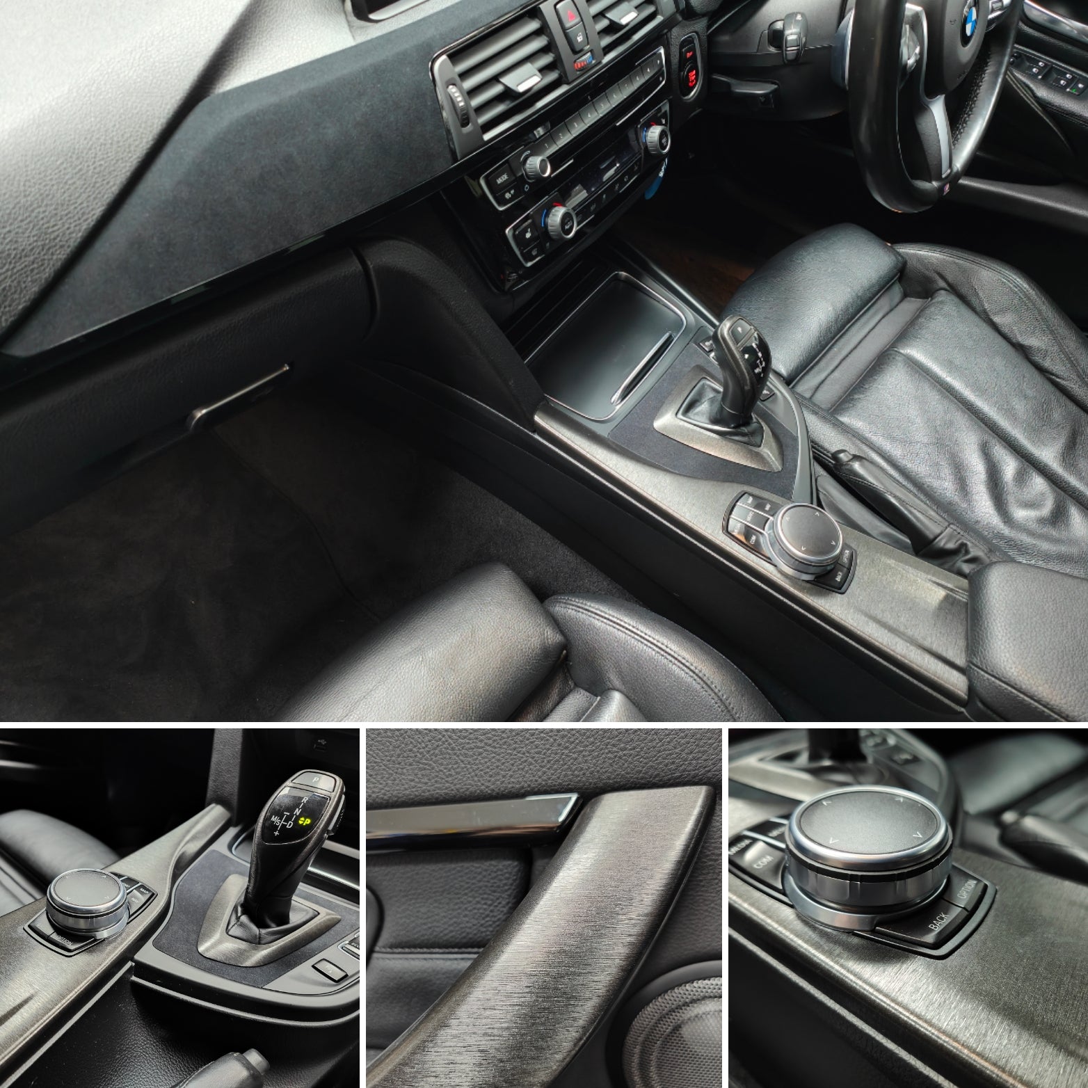 WRAPPING SERVICE - BMW F3X INTERIOR TRIM SET - BLACK BRUSHED ALUMINIUM / ALCANTARA - F30 F31 F32 F33 F36