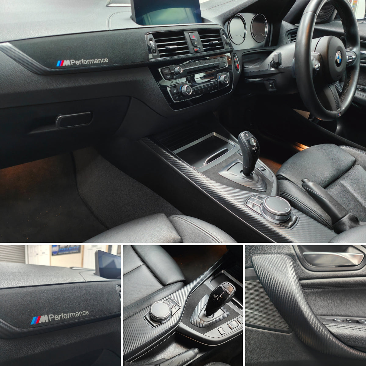 WRAPPING SERVICE - BMW F20 F21 F22 F23 LCI-2 PERFORMANCE STYLE INTERIOR TRIM SET - 3D CARBON