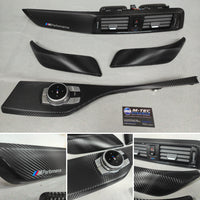 BMW F21 F22 LCI-2 INTERIOR TRIM SET - TEXTURED CARBON / GLOSS BLACK ACCENT