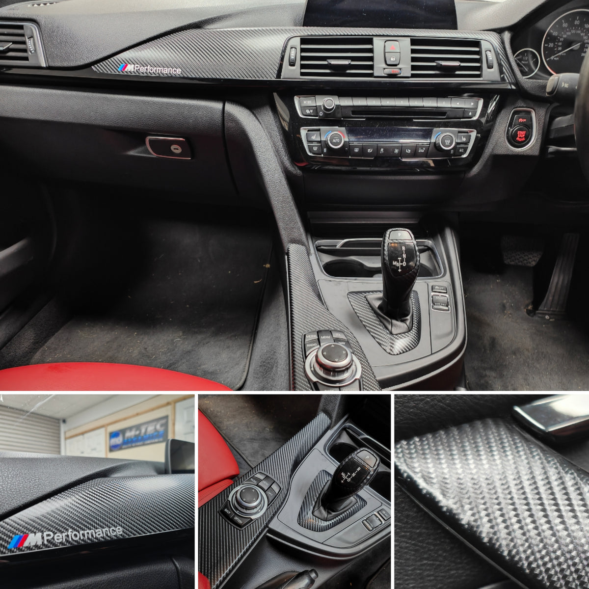 WRAPPING SERVICE - BMW F3X INTERIOR TRIM SET - 4D CARBON - (F30 F31 F32 F33 F36)