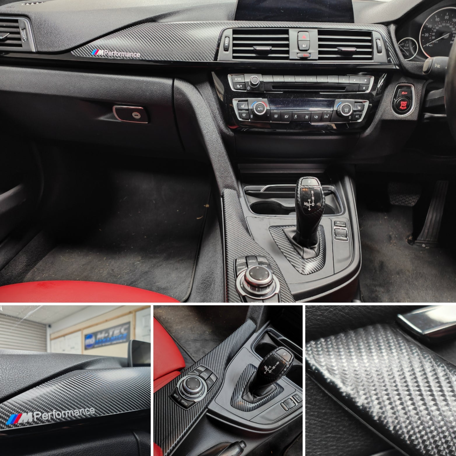 WRAPPING SERVICE - BMW F30 F31 F32 F33 F36 INTERIOR TRIM SET - 4D CARBON