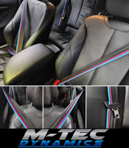 BMW F06 F12 F13 - COMPETITION WIDE STRIPE - SEAT BELT RE-WEBBING SERVICE - REMOVAL, RE-WEB & REFIT (FRONT & REAR)