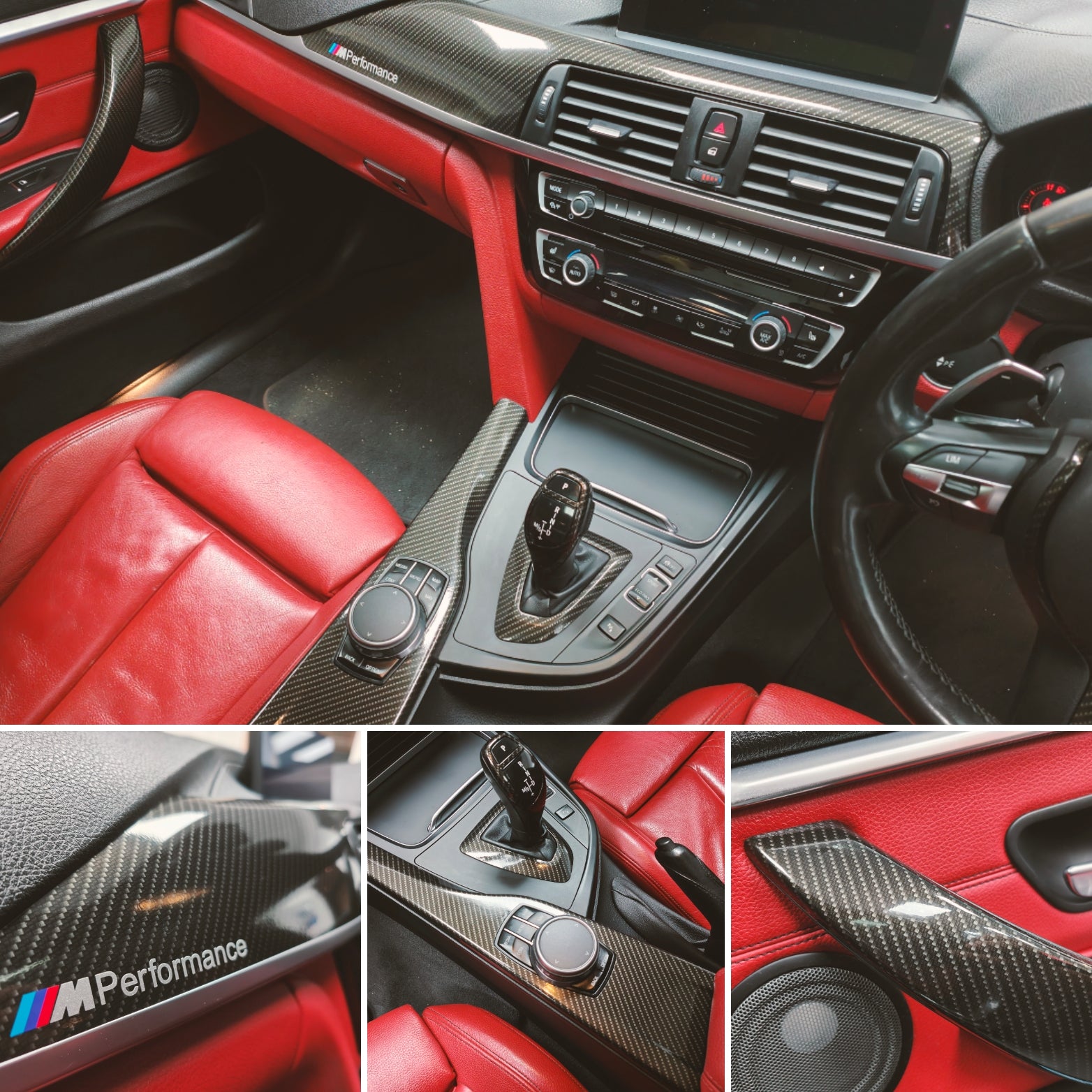 WRAPPING SERVICE - BMW F3X INTERIOR TRIM SET - HIGH GLOSS CARBON (MTD-HG) - F30 F31 F32 F33 F36