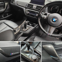 WRAPPING SERVICE - BMW F20 F21 F22 F23 LCI-2 PERFORMANCE STYLE INTERIOR TRIM SET - HIGH GLOSS CARBON