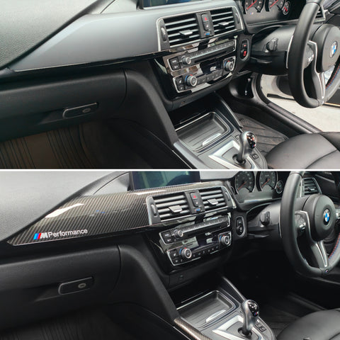 WRAPPING SERVICE - BMW M3 / M4 INTERIOR TRIM SET - HIGH GLOSS CARBON (MTD-HG) - F80 F82