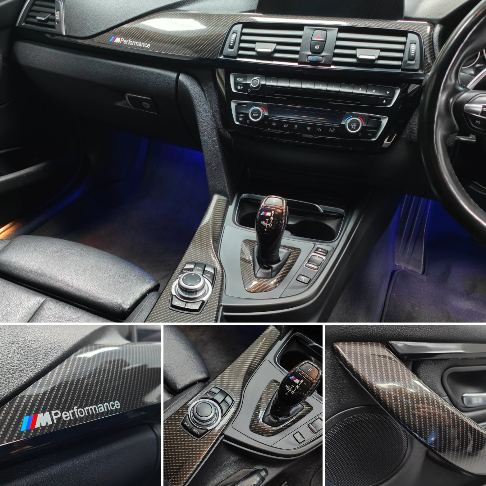 WRAPPING SERVICE - BMW F3X INTERIOR TRIM SET - HIGH GLOSS CARBON (MTD-HG) - F30 F31 F32 F33 F36