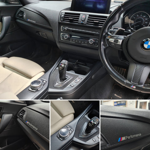 BMW F20 F21 F22 F23 PERFORMANCE STYLE INTERIOR TRIM SET - 4D CARBON - WRAPPING SERVICE