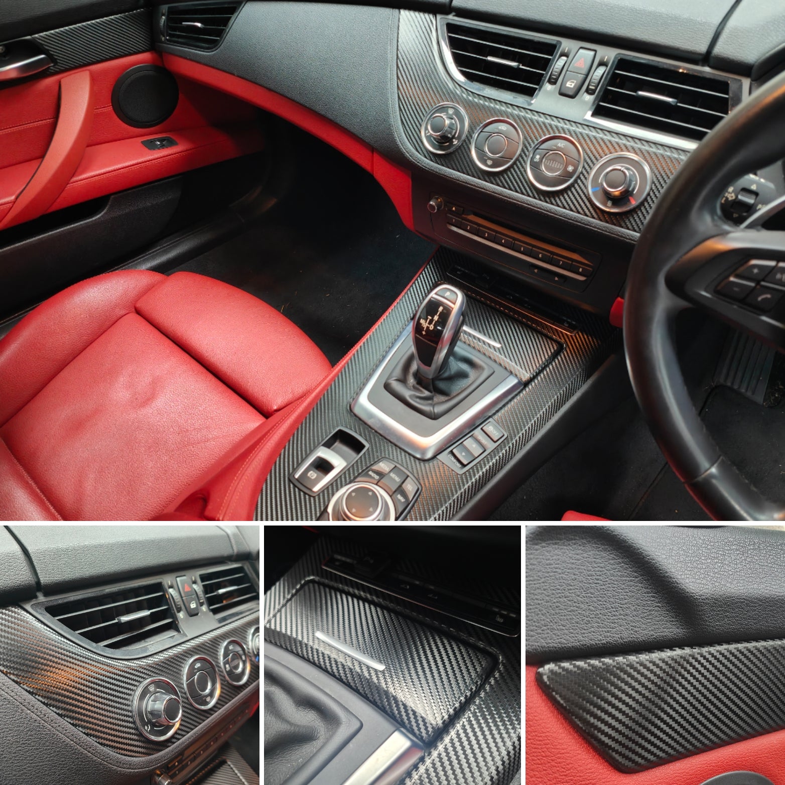 BMW Z4 E89 INTERIOR WRAPPING SERVICE - TEXTURED CARBON