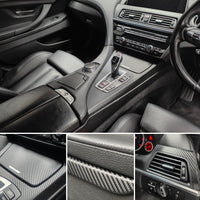 WRAPPING SERVICE - BMW 6-SERIES F06 GRAN COUPE INTERIOR TRIM SET - 3D CARBON