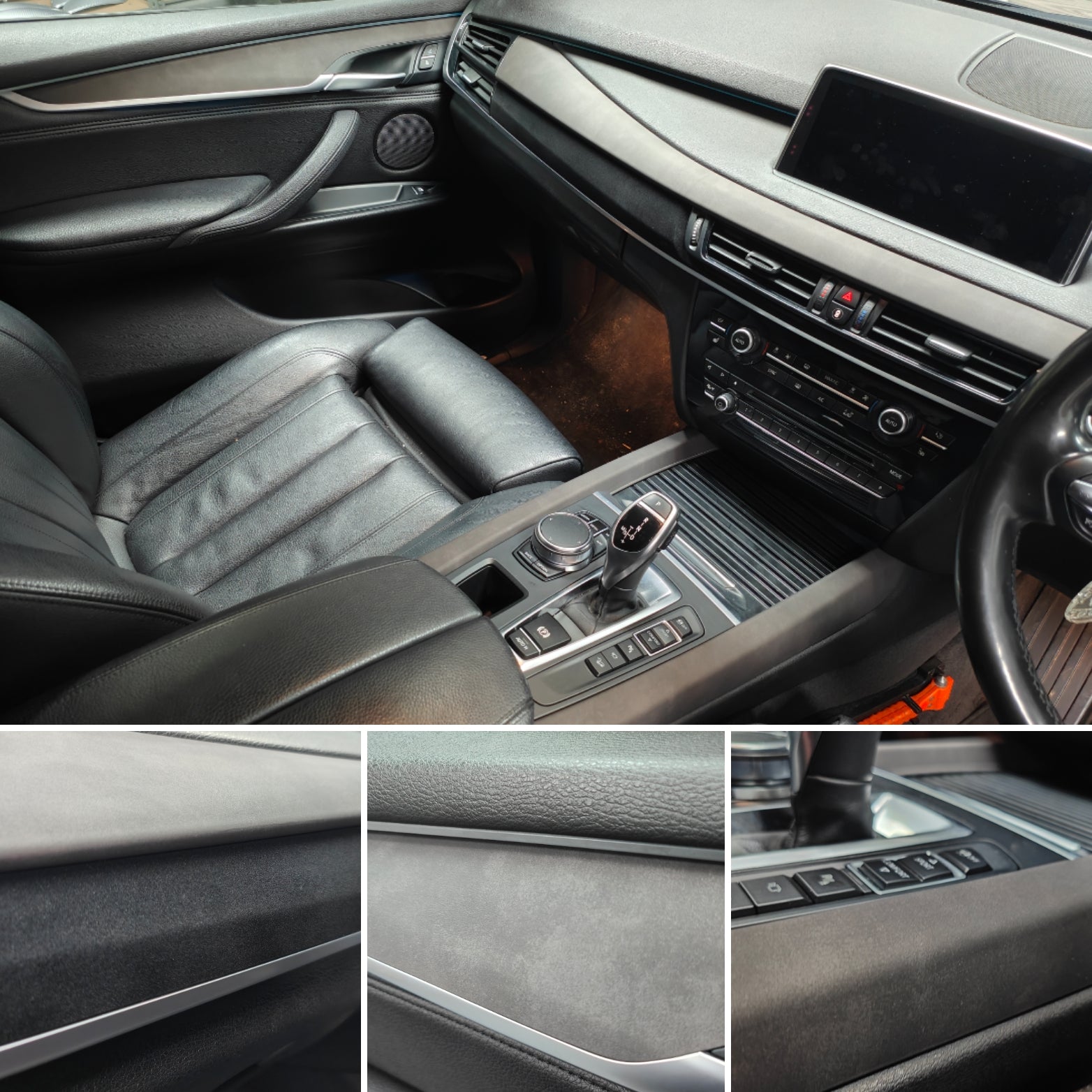 BMW X5 F15 INTERIOR TRIM SET WRAPPING SERVICE - ALCANTARA STYLE VINYL ...