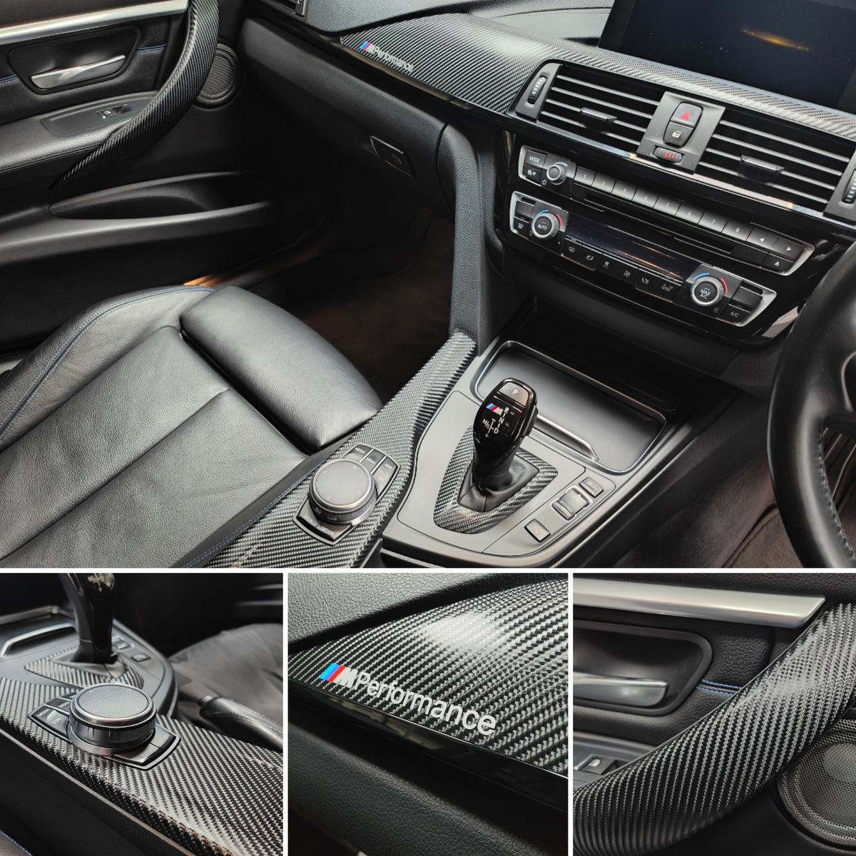 WRAPPING SERVICE - BMW F3X INTERIOR TRIM SET - 4D CARBON - (F30 F31 F32 F33 F36)