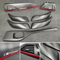 BMW F20 INTERIOR TRIM SET - 3D CARBON / RED ACCENT