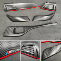 BMW F21 F22 INTERIOR TRIM SET - 3D CARBON / RED ACCENT