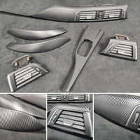 BMW F32 COUPE LCI INTERIOR TRIM SET - 3D CARBON / BLACK ACCENT