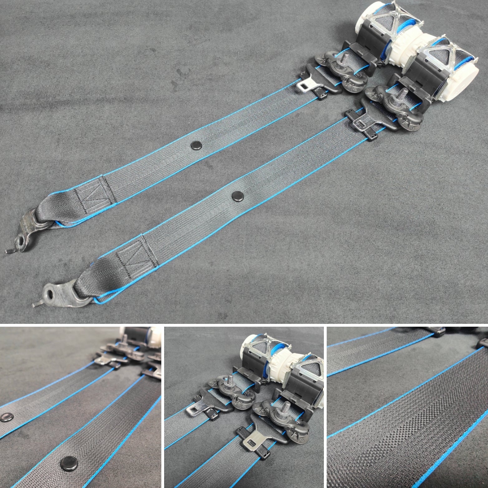 BMW 1-SERIES F20 5DR HATCH - FRONT SEAT BELT SET (BLUE EDGE)
