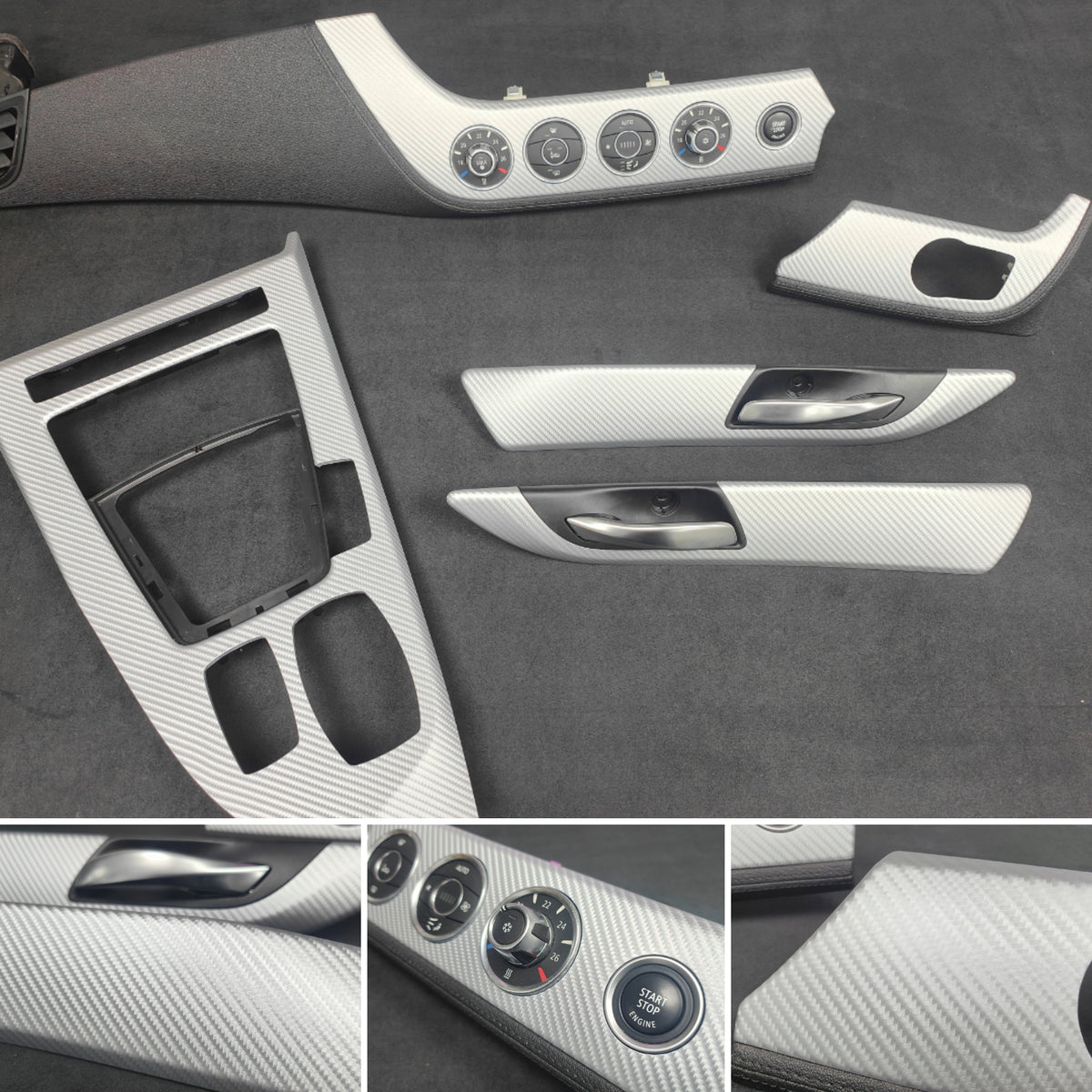 BMW Z4 E89 INTERIOR TRIM SET - 4D SILVER CARBON