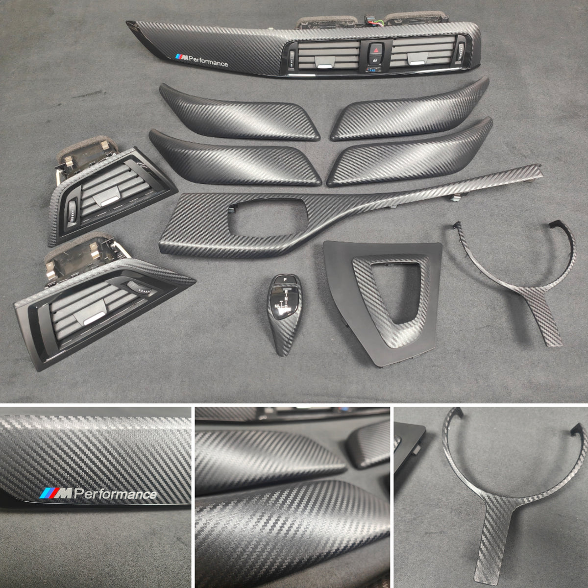 WRAPPING SERVICE - BMW F20 F21 F22 F23 LCI-2 INTERIOR TRIM SET - 3D CARBON