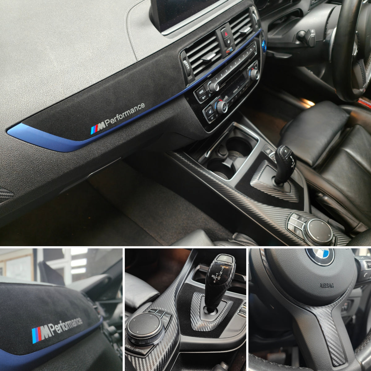 WRAPPING SERVICE - BMW F20 F21 F22 F23 LCI-2 INTERIOR TRIM SET - 3D CARBON / ALCANTARA