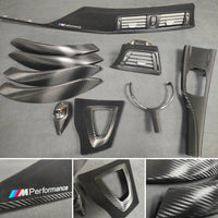BMW F30 F31 F36 INTERIOR TRIM SET - PERFORMANCE STYLE / TEXTURED CARBON (COMPLETE SET)