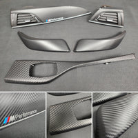 BMW F21 F22 INTERIOR TRIM SET - 3D CARBON / SILVER ACCENT